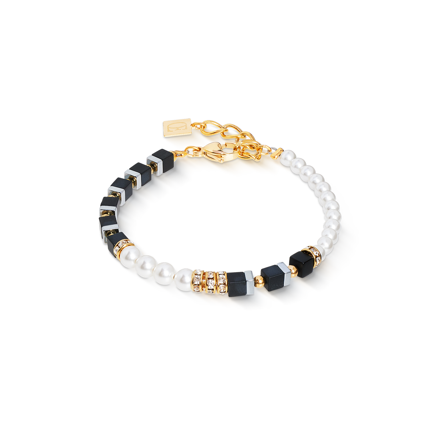 Bracelet Precious Fusion Offset black-pearl