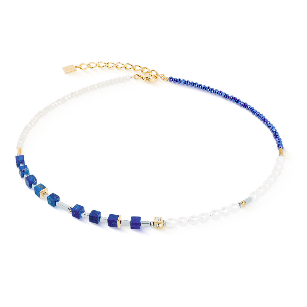 Collier Princess Fusion Pearls Lapis-lazuli