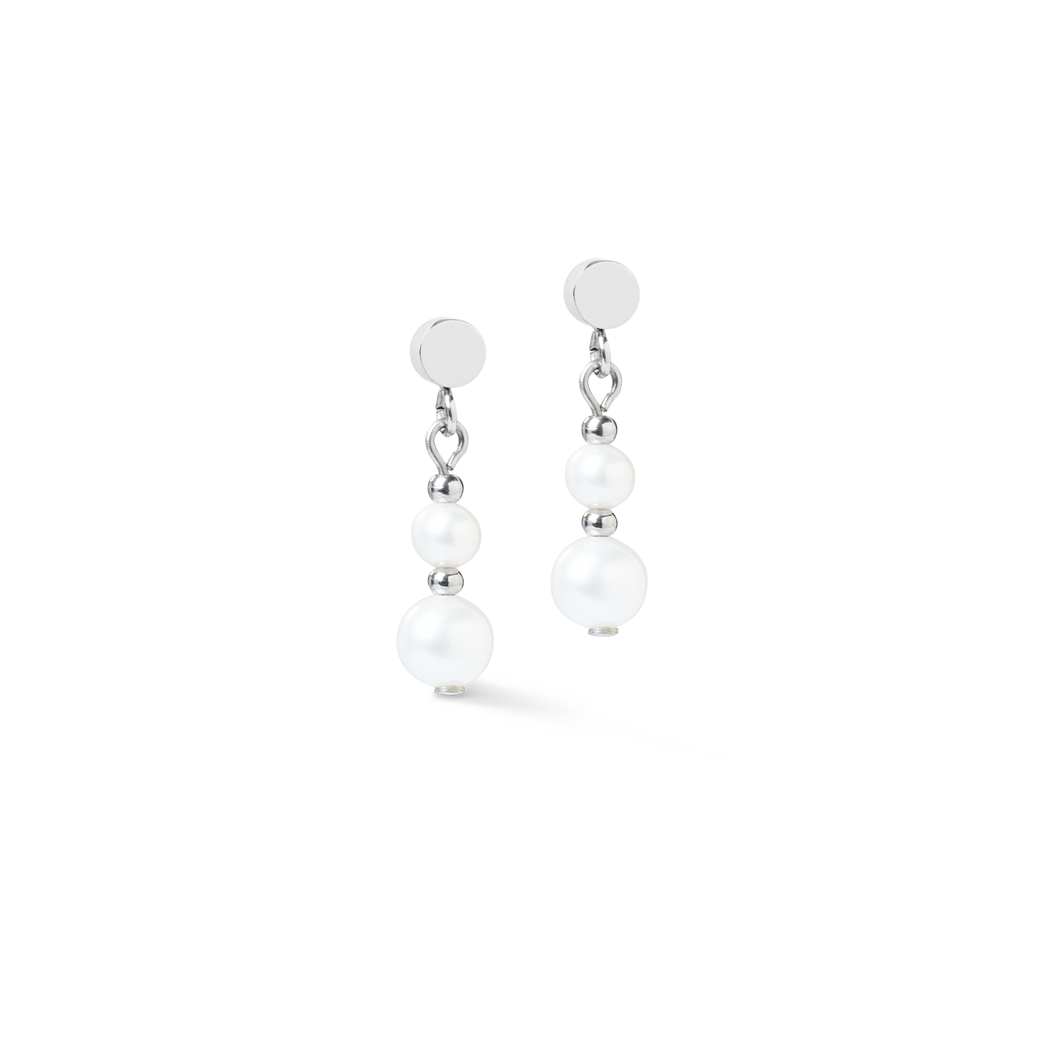 Boucles d'oreilles Pearl Drop argent