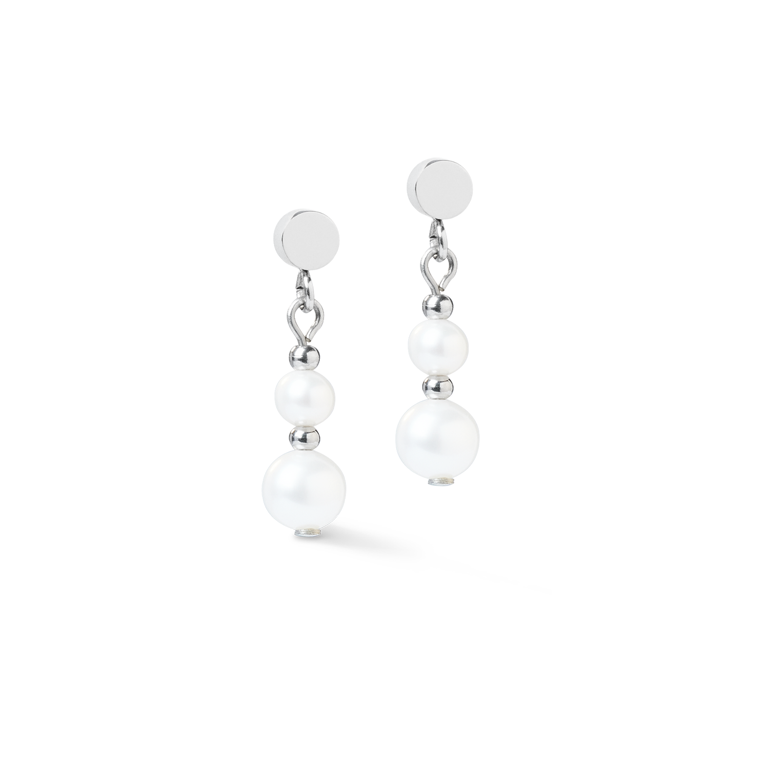 Boucles d'oreilles Pearl Drop argent