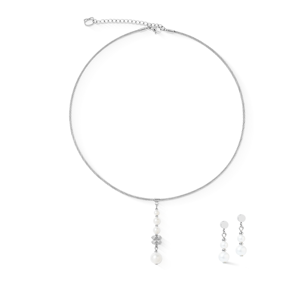 Boucles d'oreilles Pearl Drop argent