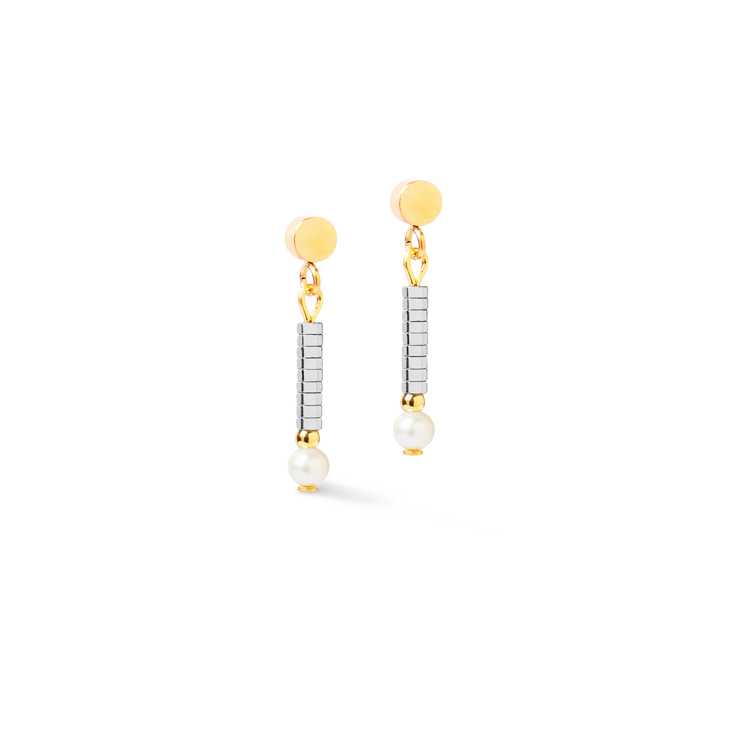 Boucles d'oreilles Edge & Grace argent-or