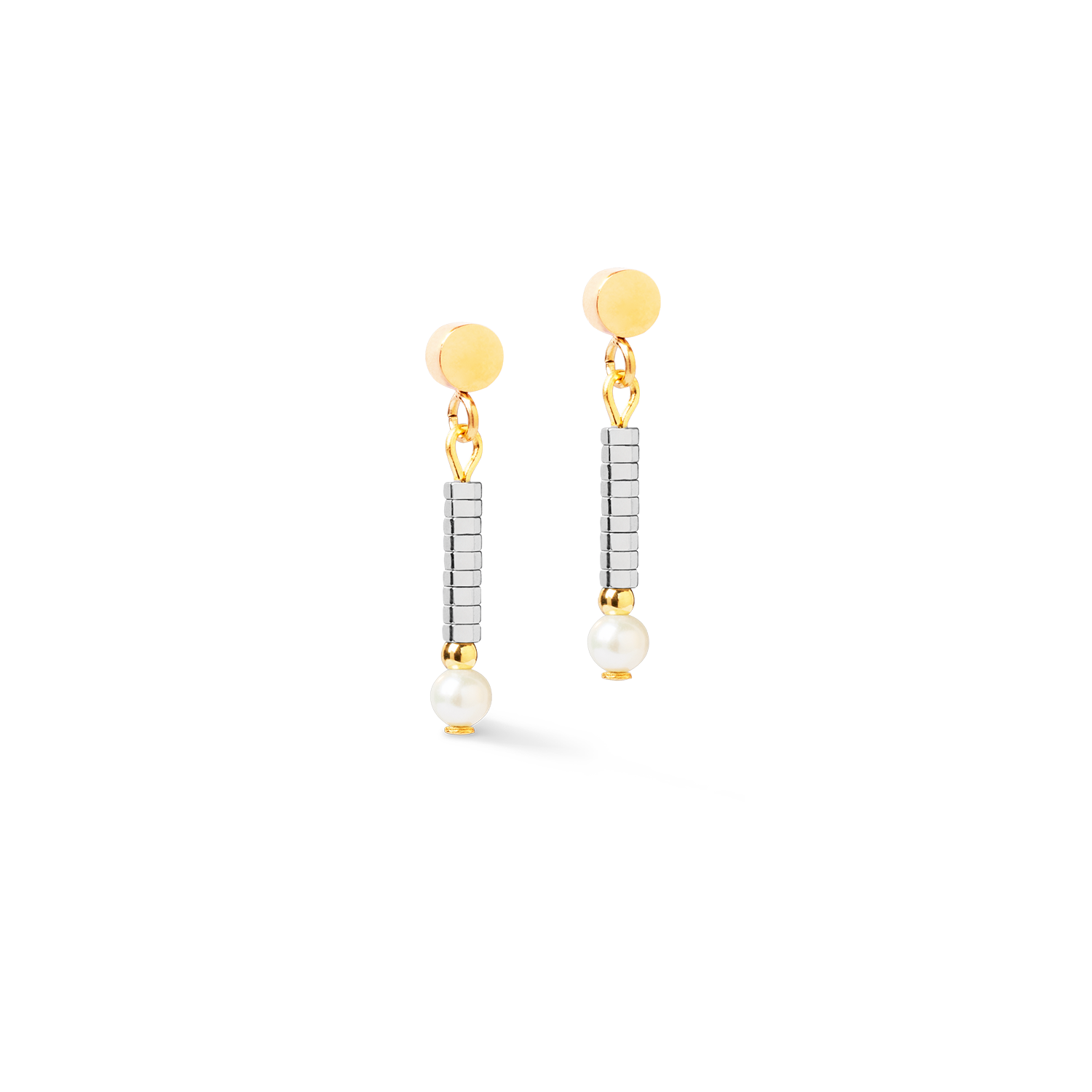 Boucles d'oreilles Edge & Grace argent-or