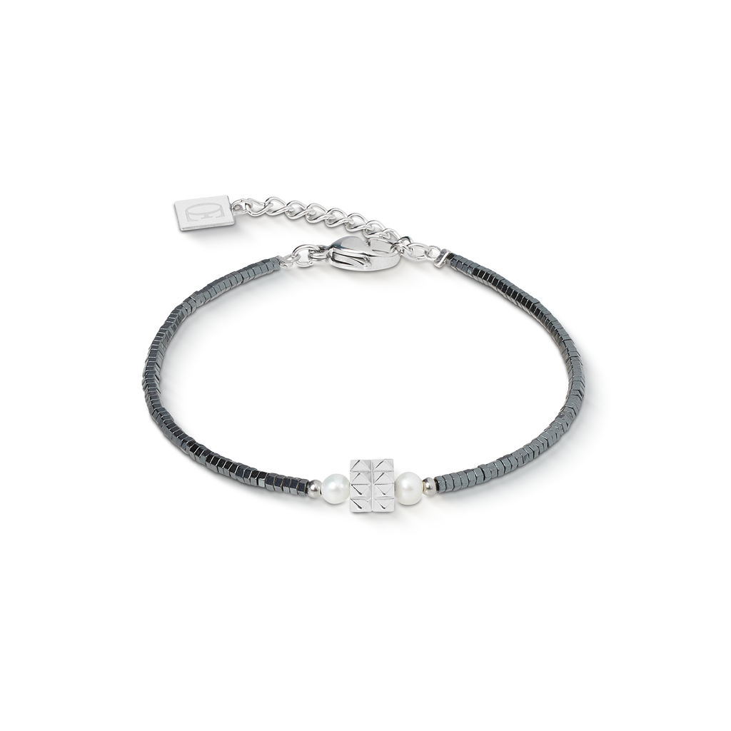 Bracelet Edge & Grace anthracite-argent
