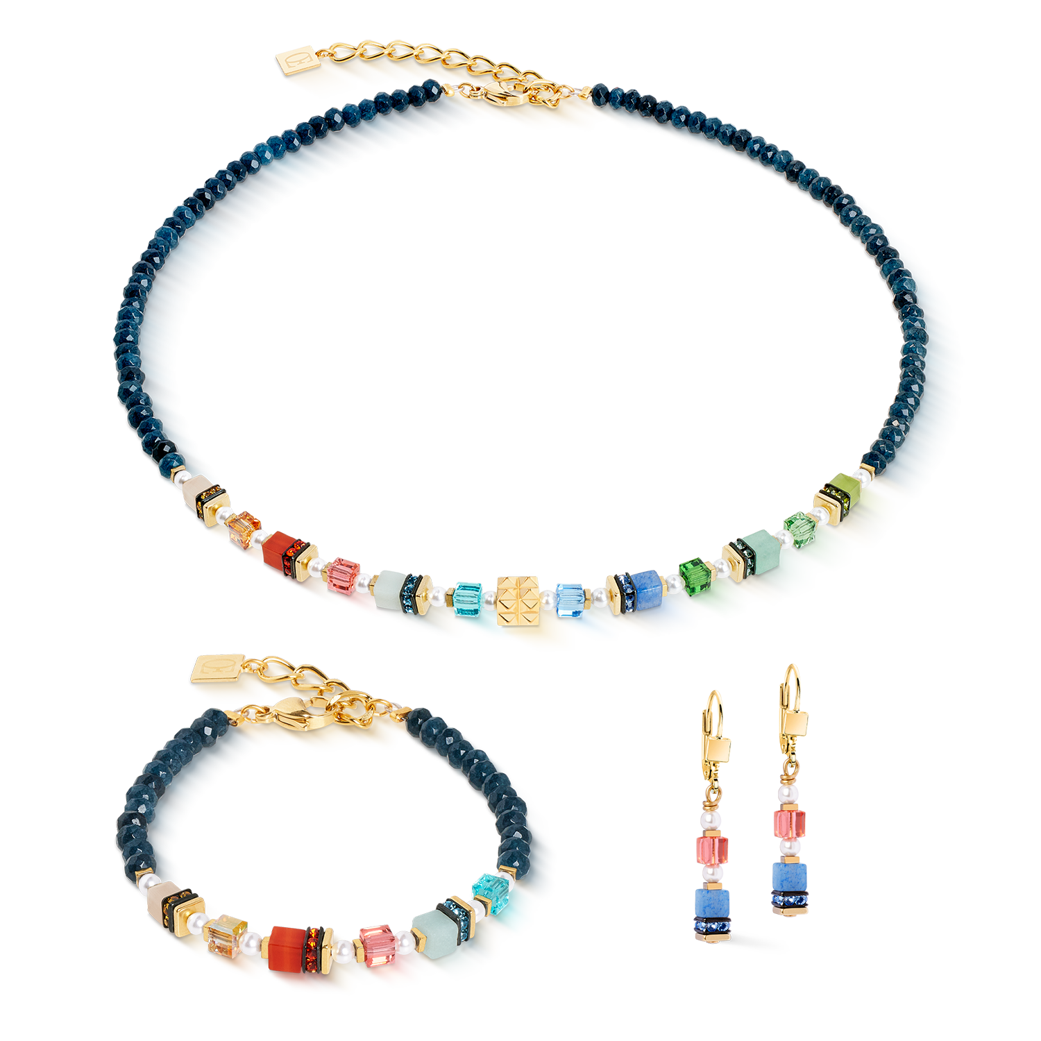 Boucles d'oreilles Sparkling Princess Spikes or-multicolore