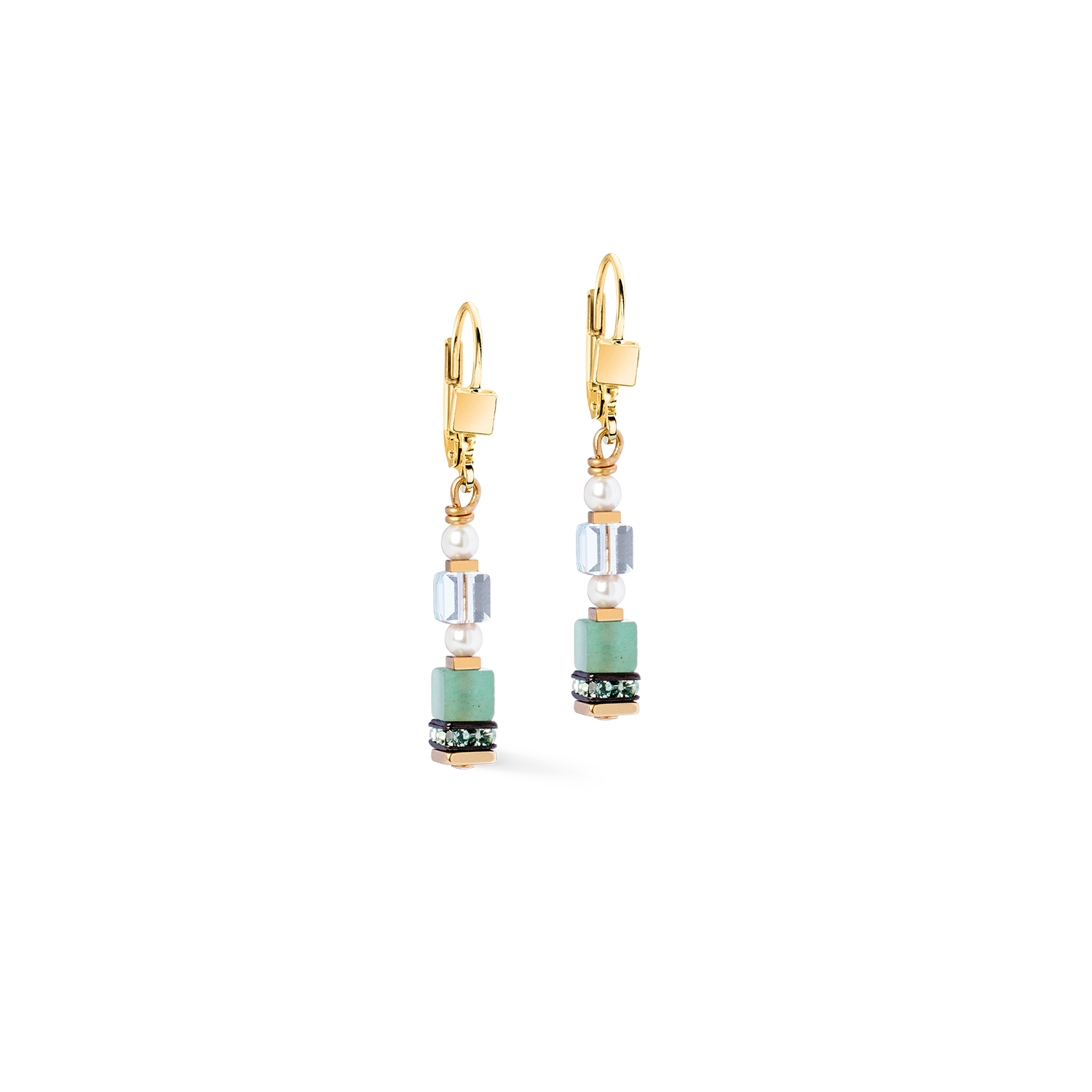 Boucles d'oreilles Sparkling Princess Spikes or-Art Nouveau