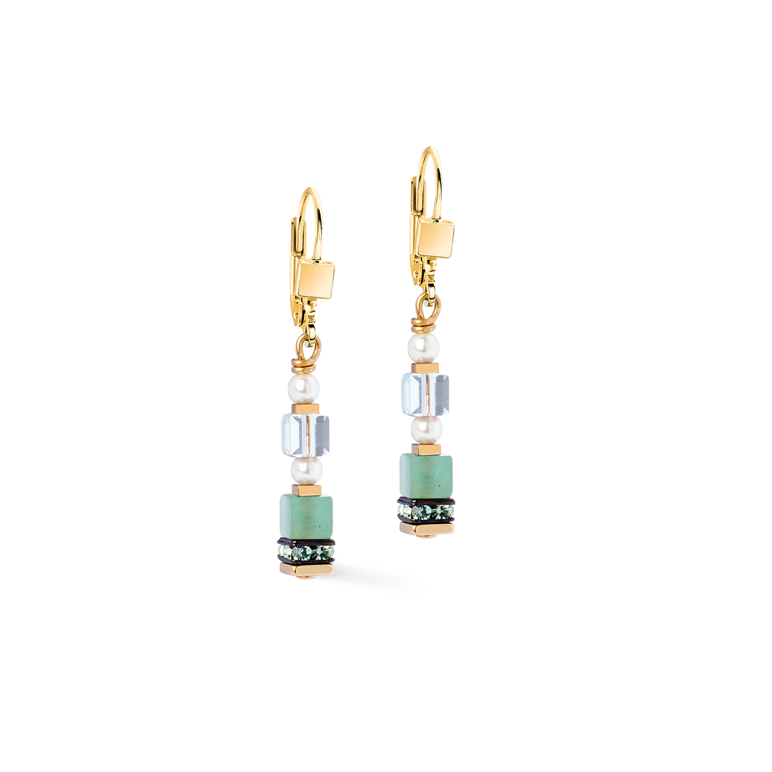 Boucles d'oreilles Sparkling Princess Spikes or-Art Nouveau