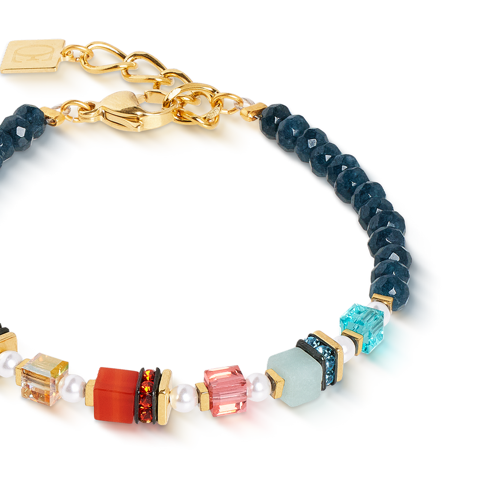 Bracelet Sparkling Princess Spikes or-multicolore