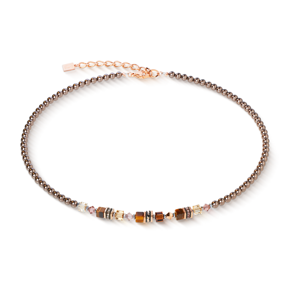 Collier Princess Earth Glow or rose-marron