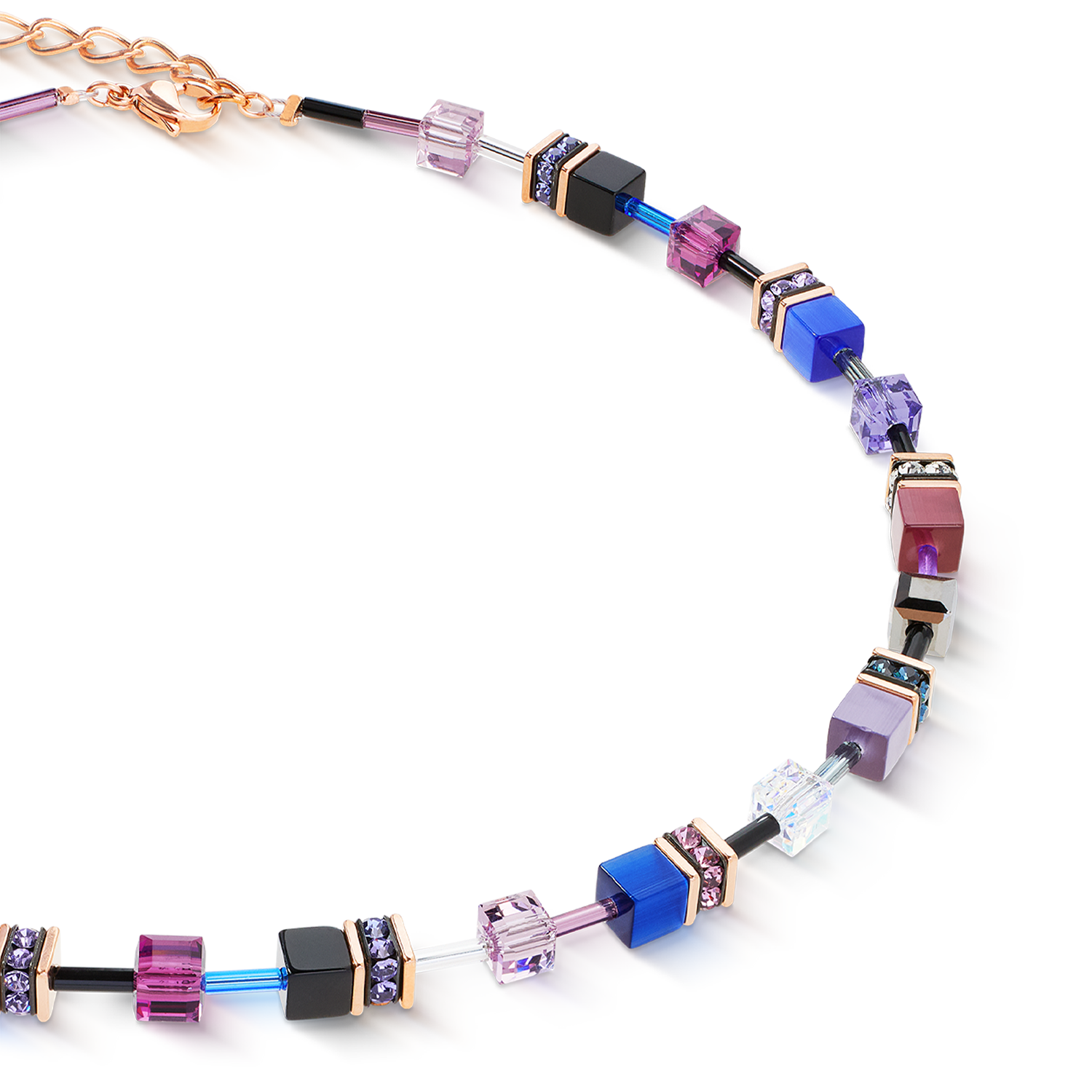 Collier GeoCUBE® Iconic Blue Moon or rose