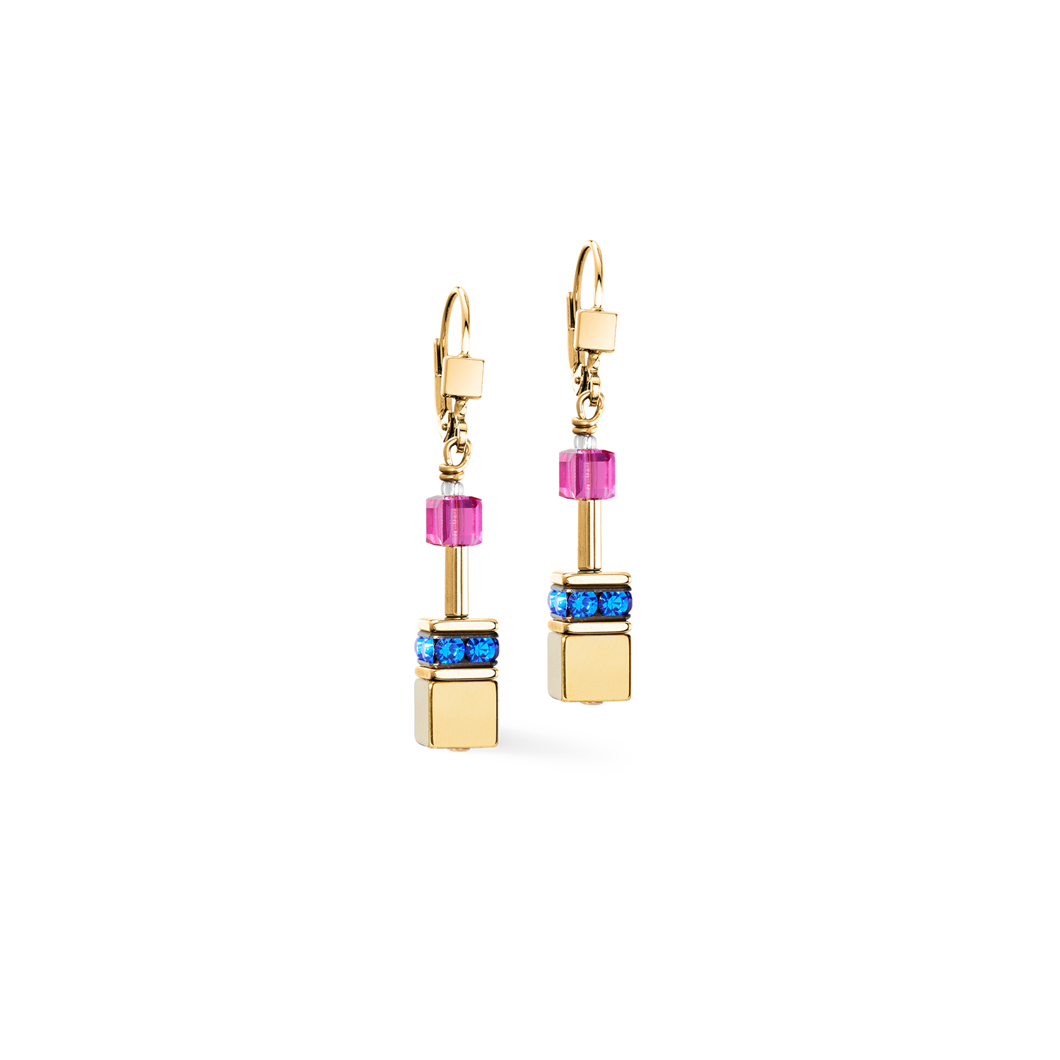 Boucles d'oreilles GeoCUBE® Iconic Metallic Rainbow or