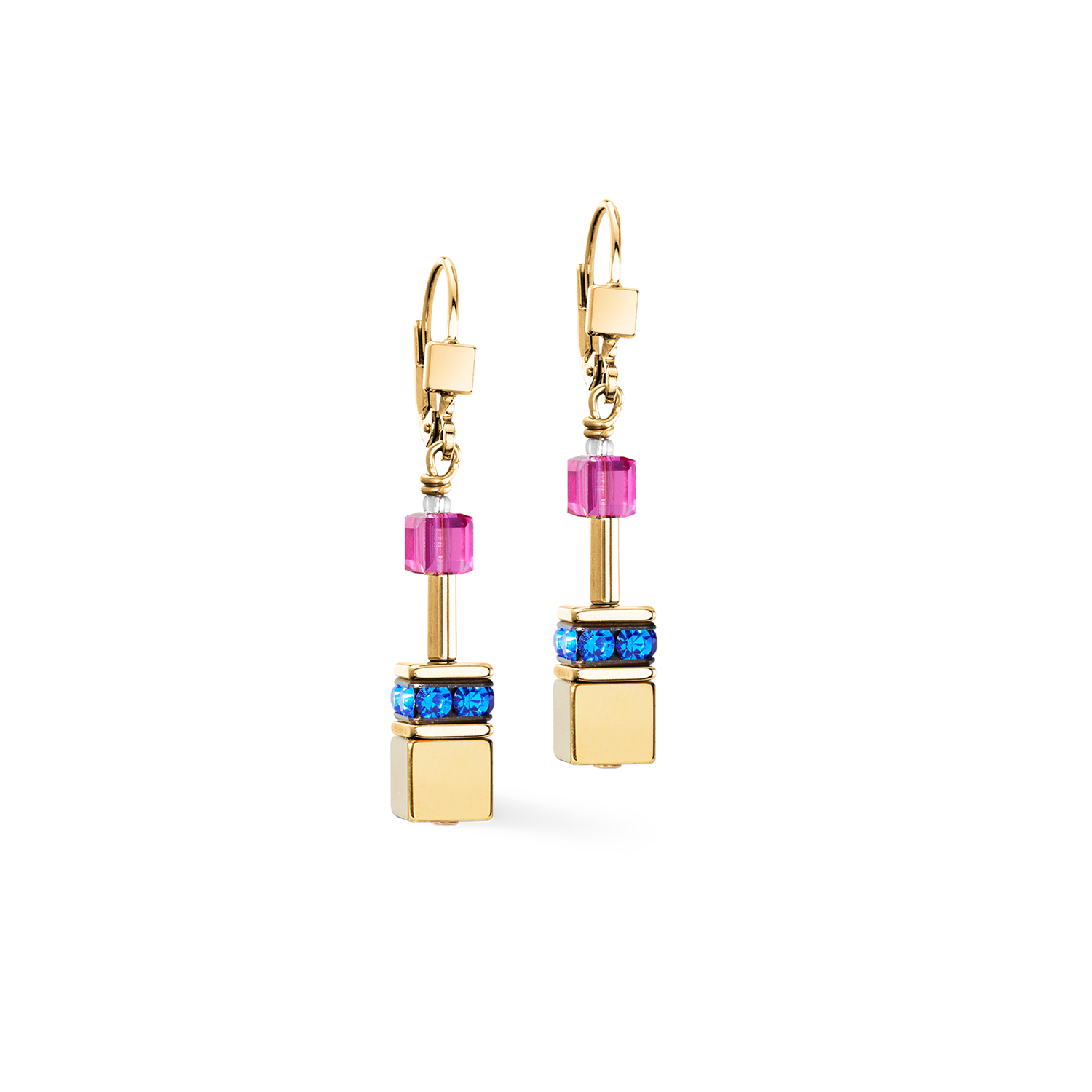 Boucles d'oreilles GeoCUBE® Iconic Metallic Rainbow or