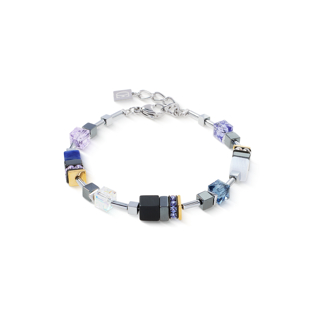 Bracelet GeoCUBE® Precious Motion Blue Moon Bicolor