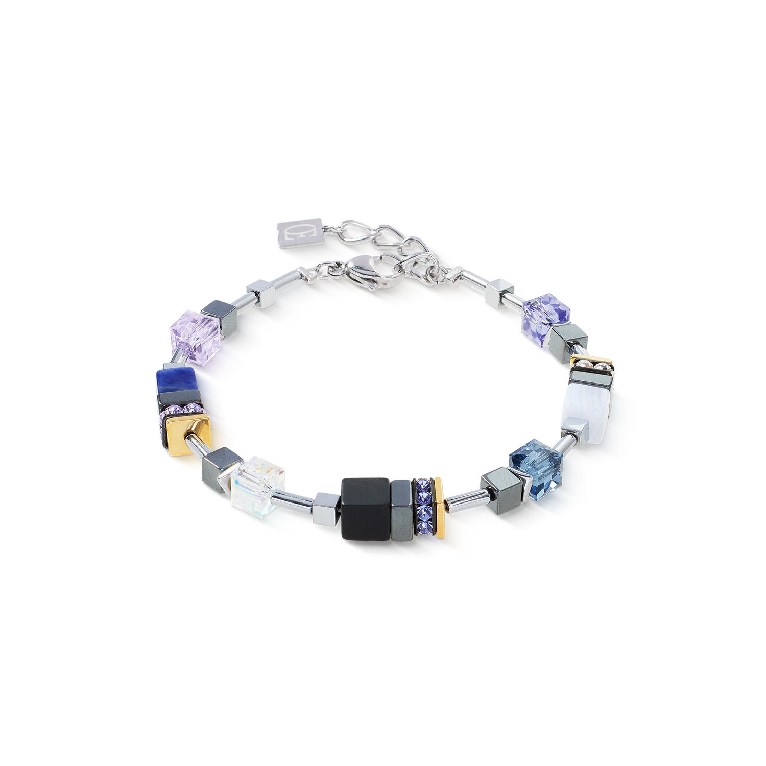 Bracelet GeoCUBE® Precious Motion Blue Moon Bicolor