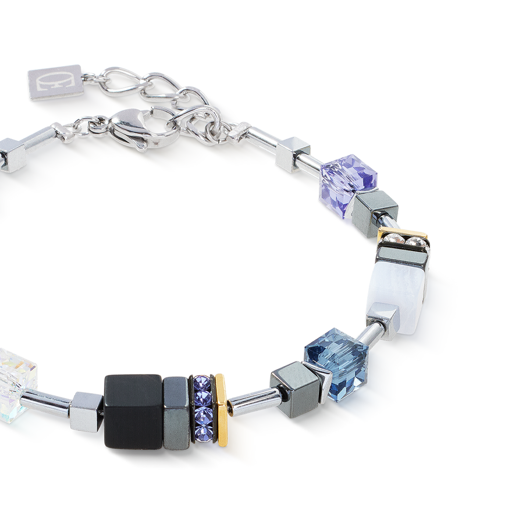 Bracelet GeoCUBE® Precious Motion Blue Moon Bicolor