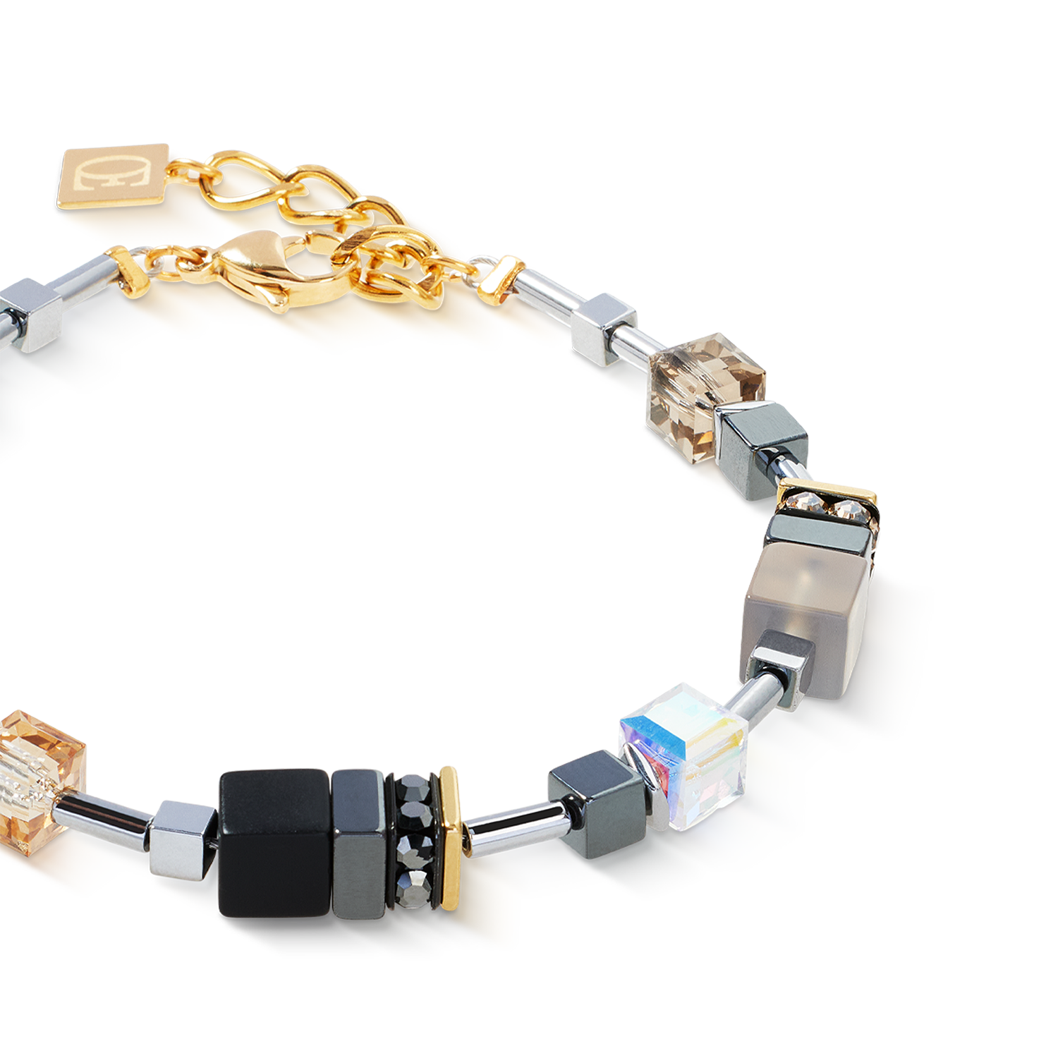Bracelet GeoCUBE® Precious Motion Stone Whisper gold