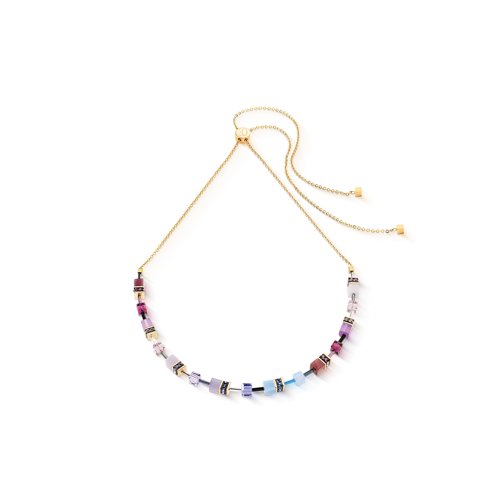 Collier GeoCUBE® Iconic Chain Mystic Orchid or