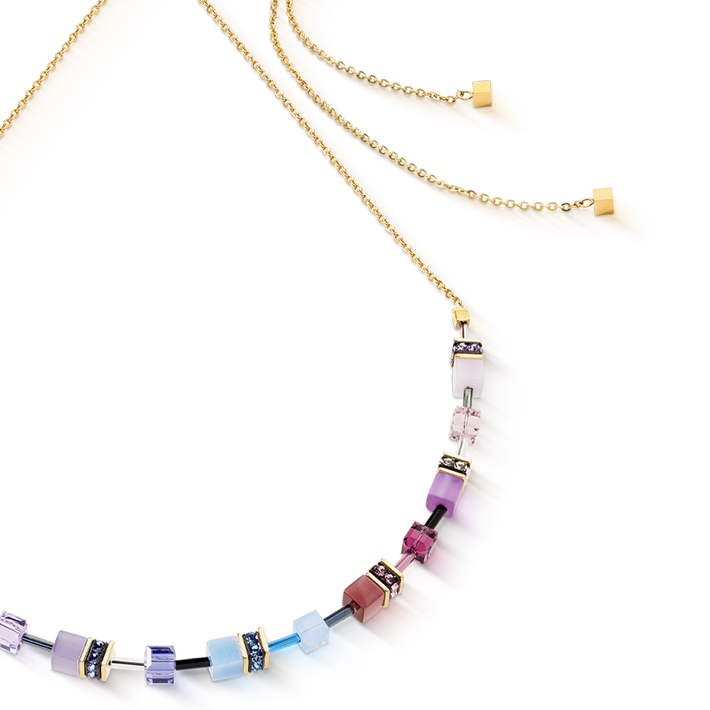 Collier GeoCUBE® Iconic Chain Mystic Orchid or