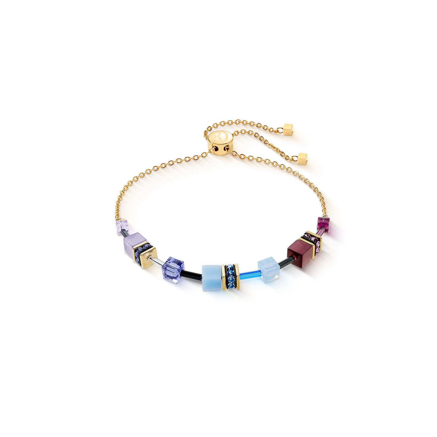 Bracelet GeoCUBE® Iconic Chain Mystic Orchid gold