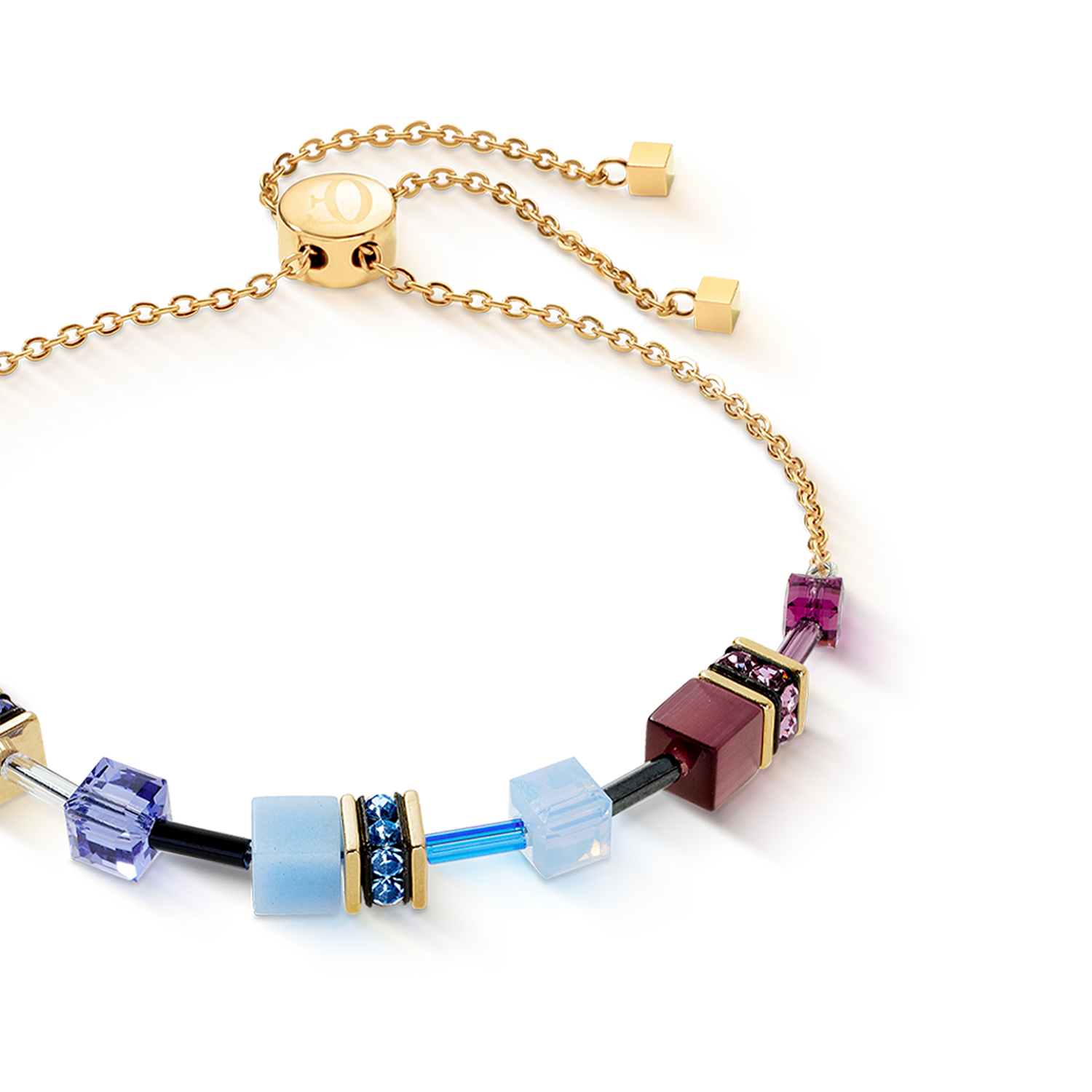 Bracelet GeoCUBE® Iconic Chain Mystic Orchid gold