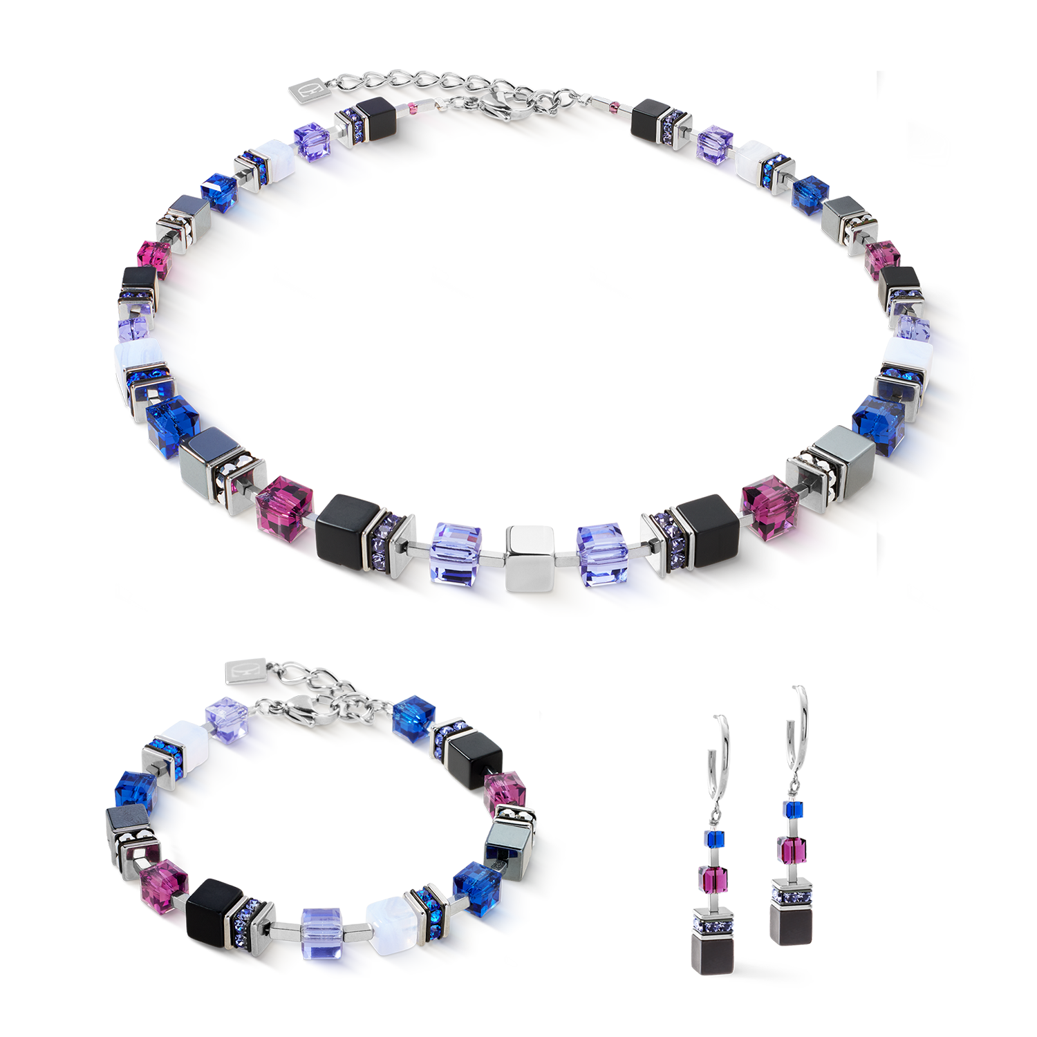 Boucles d'oreilles GeoCUBE® Precious Statement Blue Moon