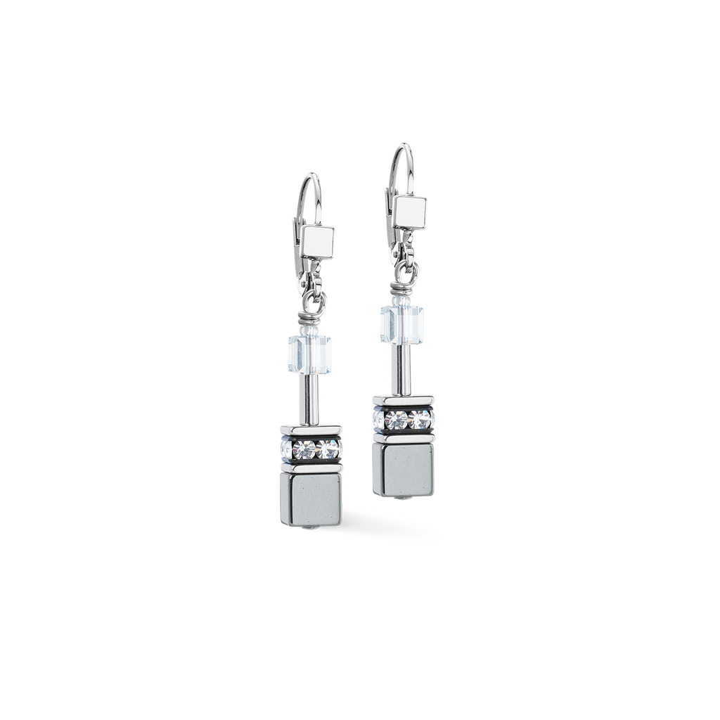 Boucles d'oreilles GeoCUBE® platinum