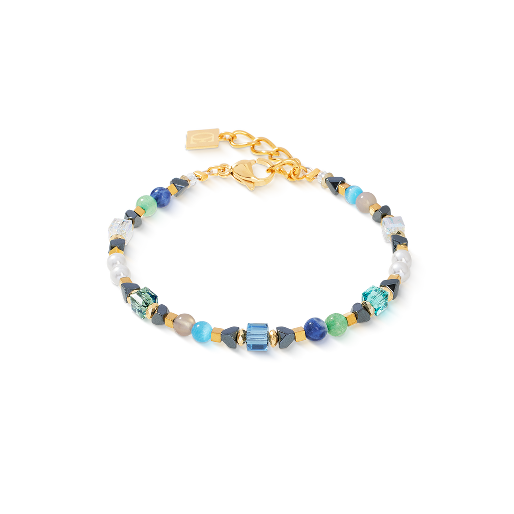 Bracelet Precious Shape Mix vert-turquoise