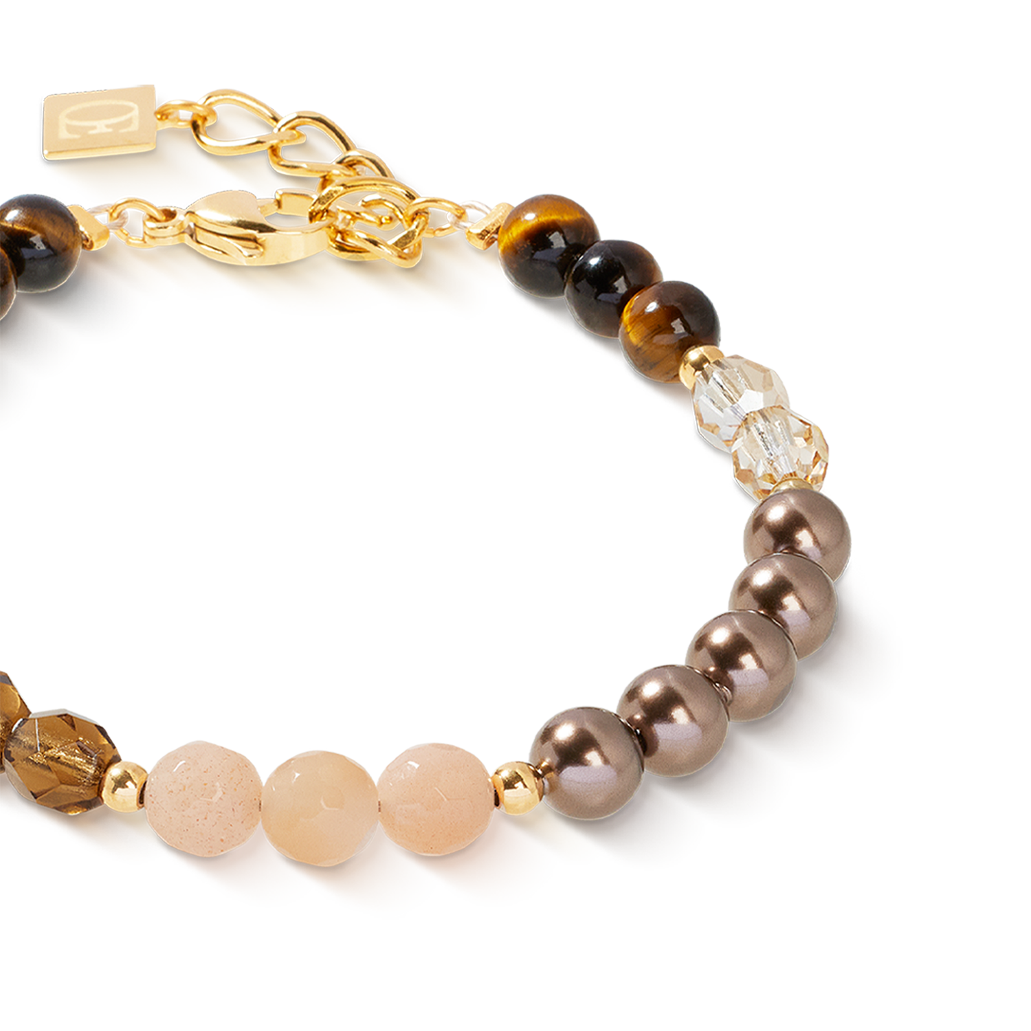 Bracelet Precious Elysia or-marron