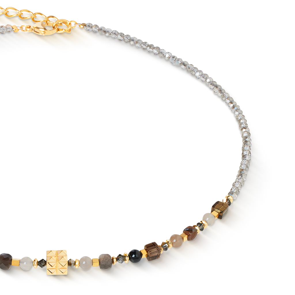 Collier Shape Mix Spikes Smoky Glow