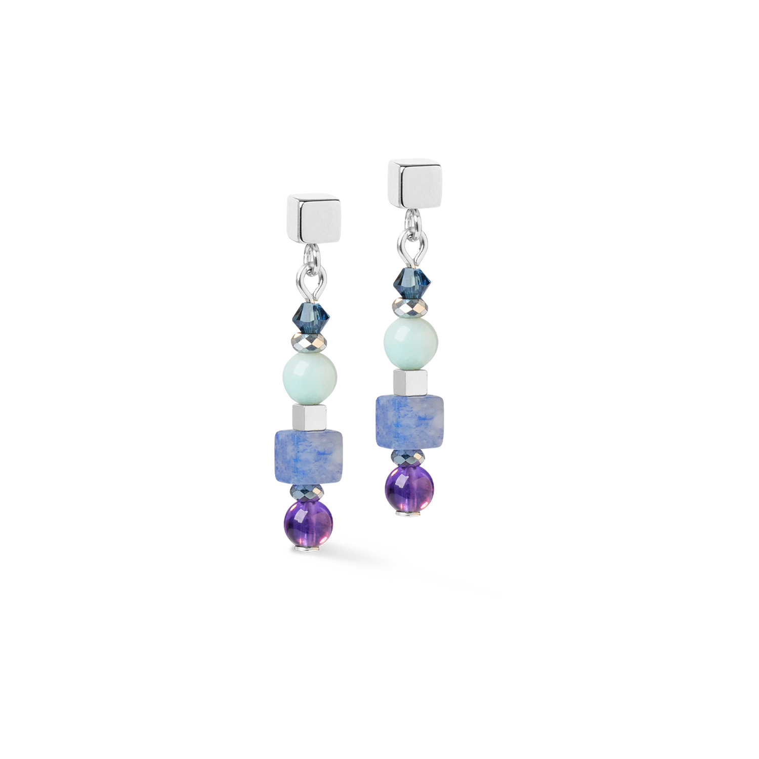 Boucles d'oreilles Shape Mix Spikes Blue Moon