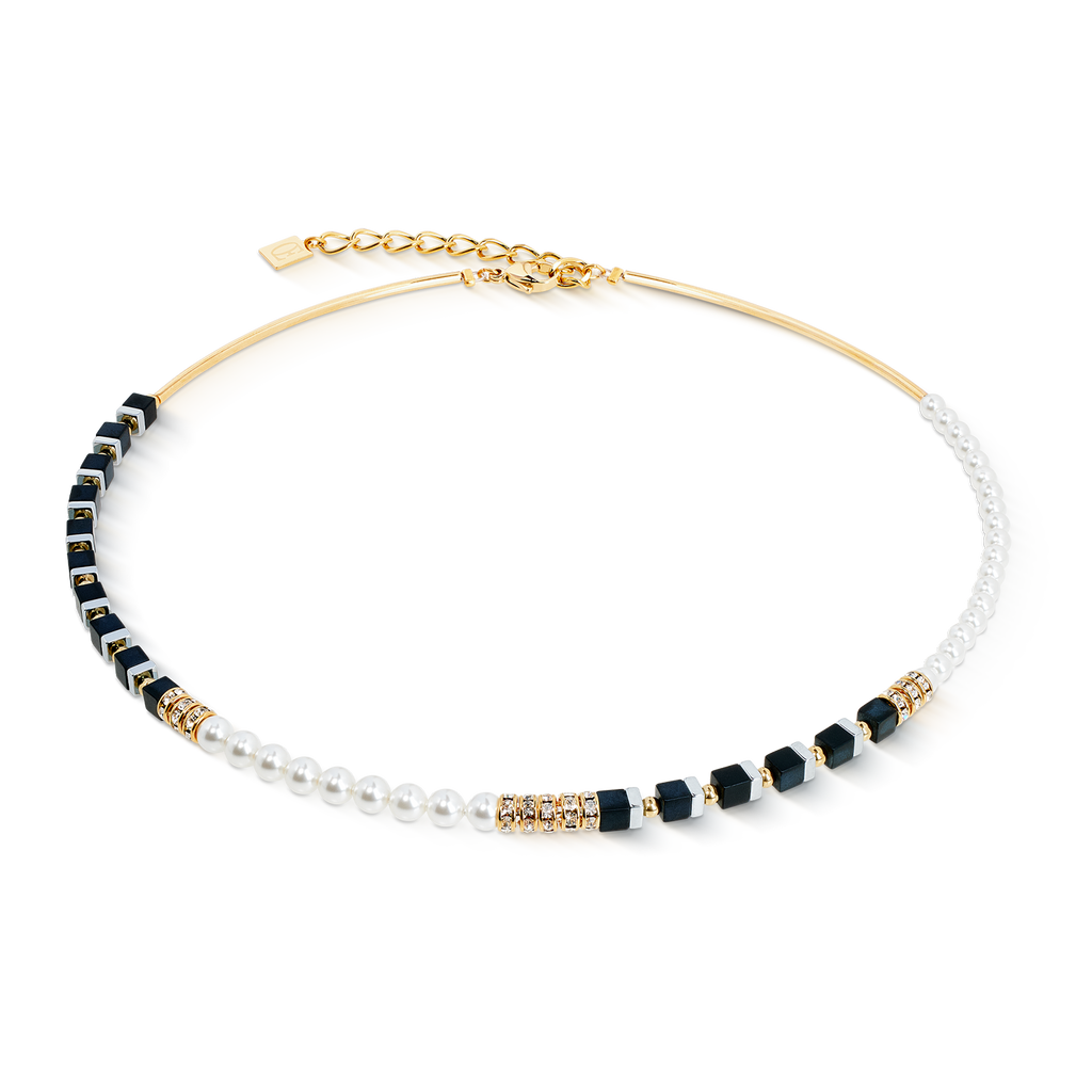 Collier Precious Fusion Offset black-pearl