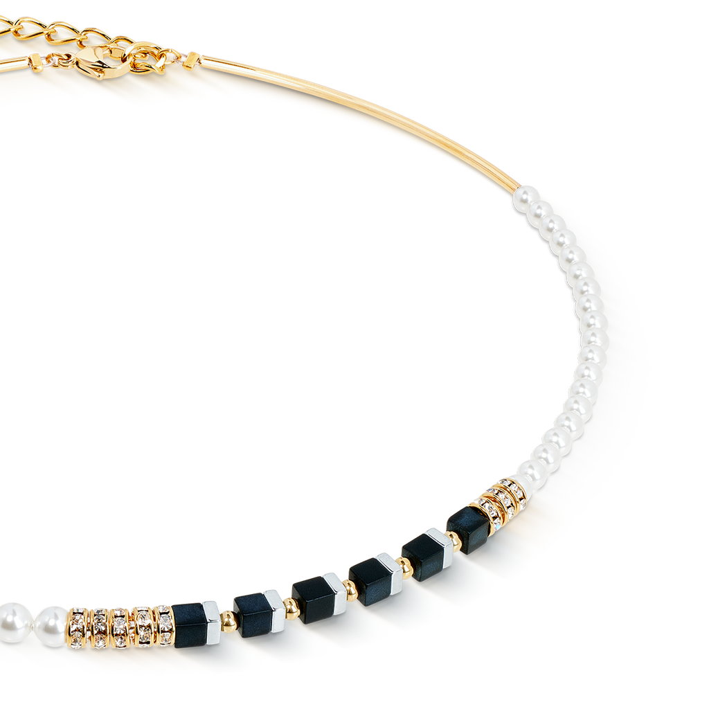 Collier Precious Fusion Offset black-pearl
